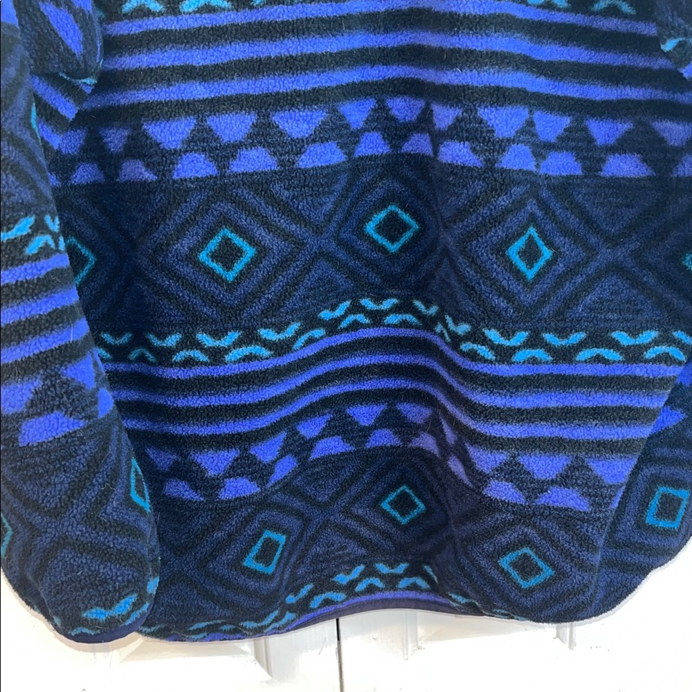VTG PATAGONIA SYNCHILLA FLEECE BUTTON SNAP PULLOVER MEN'S RARE JACKET AZTEC 2XL - Picture 9 of 10